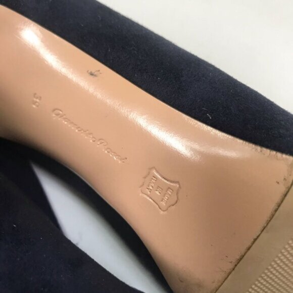 Gianvito Rossi Vamp Suede 85 Ankle Shoes Heels Pointy Toes Ankle Boot Booties 39 - Picture 10 of 16